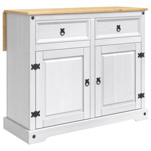 vidaXL K&uuml;cheninsel Set Wei&szlig; und Honigwachs 112 x 70 x 91,5 cm