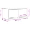 vidaXL TV-Schrank Weiß 60x31x25,5 cm Holzwerkstoff