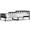 vidaXL Tagesbett Schwarz 80x200 cm Massivholz Kiefer