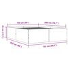 vidaXL Bettgestell Sonoma-Eiche 150x200 cm Holzwerkstoff