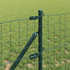 vidaXL Zaun mit Pfosten Gr&uuml;n 0,8 x 10 m Stahl