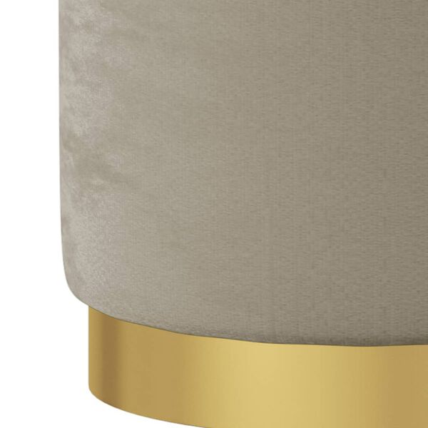 vidaXL Runder Aufbewahrungshocker Dunkelgrau Samt 31 x 37 cm