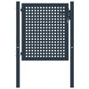 vidaXL Zauntor Anthrazit 102x75 cm Stahl
