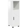 vidaXL Badezimmerschrank mit Speicher Hochglanz Wei&szlig; 30 x 35 x 95 cm