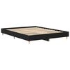 vidaXL Bettrahmen Schwarz Eichen-Optik 203 x 153 x 25 cm Holzwerkstoff