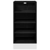 vidaXL K&uuml;chenunterschrank Schwarz Eichen-Optik 40 x 44,5 x 81,5 cm