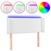 vidaXL LED Kopfteil Wei&szlig; 103x16x78/88 cm Kunstleder