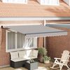 vidaXL Einziehbare Markise Hellgrau 350 x 250 cm