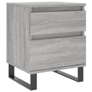vidaXL Nachttisch Grau Sonoma 40x35x50 cm Holzwerkstoff