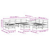 vidaXL 10-tlg. Garten-Lounge-Set Massivholz Douglasie