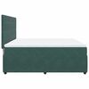 vidaXL Boxspringbett mit Matratze Dunkelgr&uuml;n 180x200 cm Samt