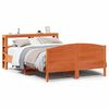 vidaXL Massivholzbett ohne Matratze Wachsbraun 120x200 cm Kiefernholz