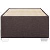 vidaXL Bettgestell ohne Matratze Dunkelbraun 100x200 cm Stoff