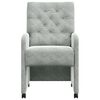 vidaXL Esszimmerst&uuml;hle mit Rollen 2 pcs Hellgrau 58 x 67 x 97 cm Samt