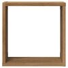 vidaXL W&uuml;rfel-Wandregale 4 Stk. Artisan-Eiche 30x15x30 Holzwerkstoff