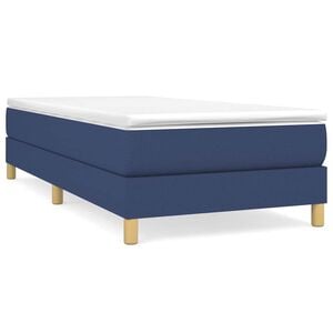 vidaXL Boxspringbettgestell Blau 80x200 cm Stoff