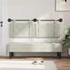 vidaXL H&auml;ngevorderseite Wandmontiert Creme 150 x 55 x 5 cm Samt
