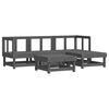 vidaXL 5-tlg. Garten-Lounge-Set Grau Massivholz Kiefer