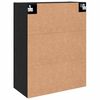 vidaXL Wandschrank Wandmontiert Schwarz Eichen-Optik 69,5 x 34 x 90 cm