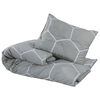 vidaXL Bettw&auml;sche-Set Grau 140x200 cm Baumwolle