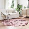 vidaXL Teppich Shaggy Hochflor NAVARRA Altrosa 160x160 cm Polyester