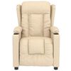 vidaXL Massagesessel Creme Stoff