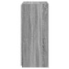vidaXL TV-Wandschrank mit LED-Leuchten Grau Sonoma 40,5x35x80 cm