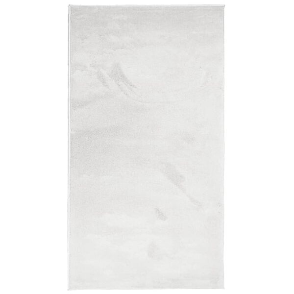 vidaXL Teppich OVIEDO Kurzflor Grau 80x150 cm