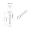 vidaXL Schraube 7792 pcs Silber 9,8 x 35 mm Eisen