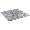 vidaXL Mosaikfliesen 22 Stk. Grau Blau 30x30 cm Glas