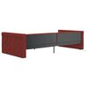 vidaXL Tagesbett mit Matratze USB Weinrot Stoff 90x200 cm