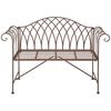 Esschert Design Gartenbank aus Metall im Altenglischen Stil MF009
