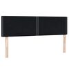 vidaXL Boxspringbett mit Matratze Schwarz 160x220 cm Samt