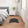 vidaXL Kunstfell Hasen Teppich Olite Schwarz 50 x 80 cm Polyester
