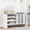 vidaXL Schallplattenschrank Wei&szlig; 78,5 x 35 x 45 cm Holzwerkstoff