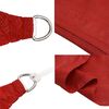 vidaXL Sonnensegel 160 g/m&sup2; Rot 3,5x3,5x4,9 m HDPE