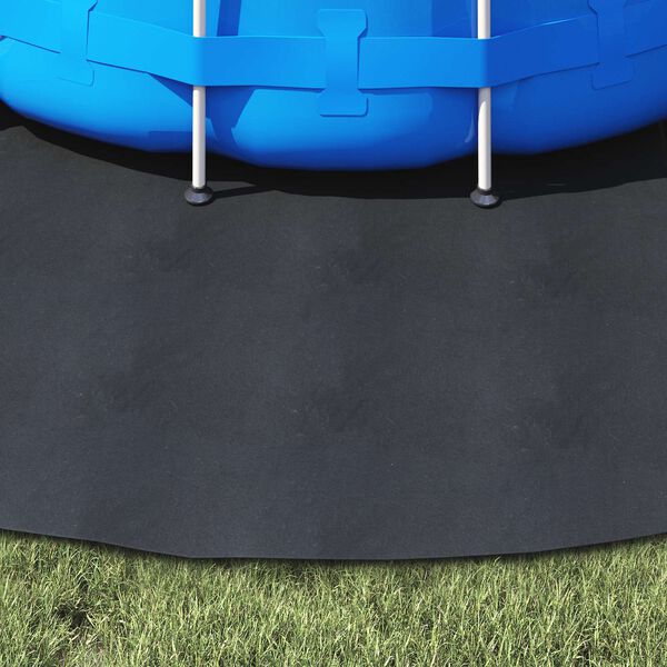 vidaXL Bodenfolie f&uuml;r Pools Schwarz &Oslash; 306 cm Vliesstoff