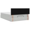 vidaXL Ottoman-Bett mit Matratze Hellgrau 140x190 cm Samt