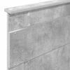 vidaXL Bettrahmen mit Kopfteil Beton Grau 90 x 190 cm Holzwerkstoff