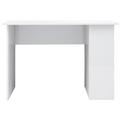 vidaXL Schreibtisch Hochglanz-Weiß 110x60x73 cm Holzwerkstoff