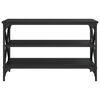 vidaXL TV-Schrank Schwarz 80x40x50 cm Holzwerkstoff