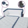 vidaXL Babybett mit Matratze Marineblau Leinenstoff