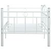 vidaXL Tagesbett-Rahmen Wei&szlig; Metall 90&times;200 cm