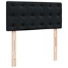 vidaXL Ottoman-Bett mit Matratze & LEDs Schwarz 100x200 cm Samt