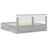 vidaXL Bettrahmen Graues Sonoma 200 x 200 cm Holzwerkstoff