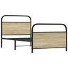 vidaXL Bettgestell ohne Matratze 90x200 cm Sonoma-Eiche Holzwerkstoff