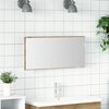 vidaXL Spiegel Artisan-Eiche 80 x 37 cm Glas und engineered Holz