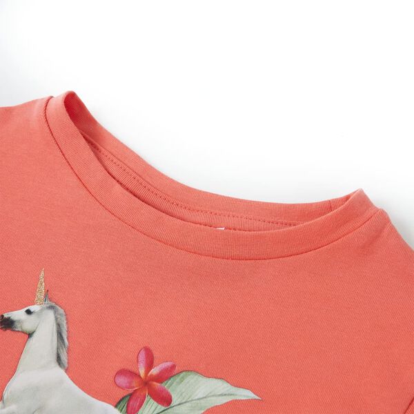 Kinder-Kurzarmshirt Korallenrosa 104