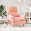 vidaXL Sessel Rosa 76 x 94 x 102 cm Sharpa Stoff