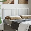 vidaXL Ersatz-Kopfteil Metall Wei&szlig; 135 cm
